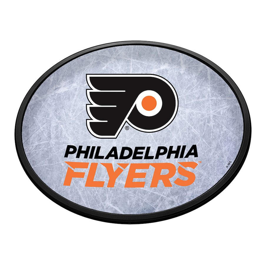 Philadelphia Flyers Slimline Oval LED Wall Sign ~ ICE RINK