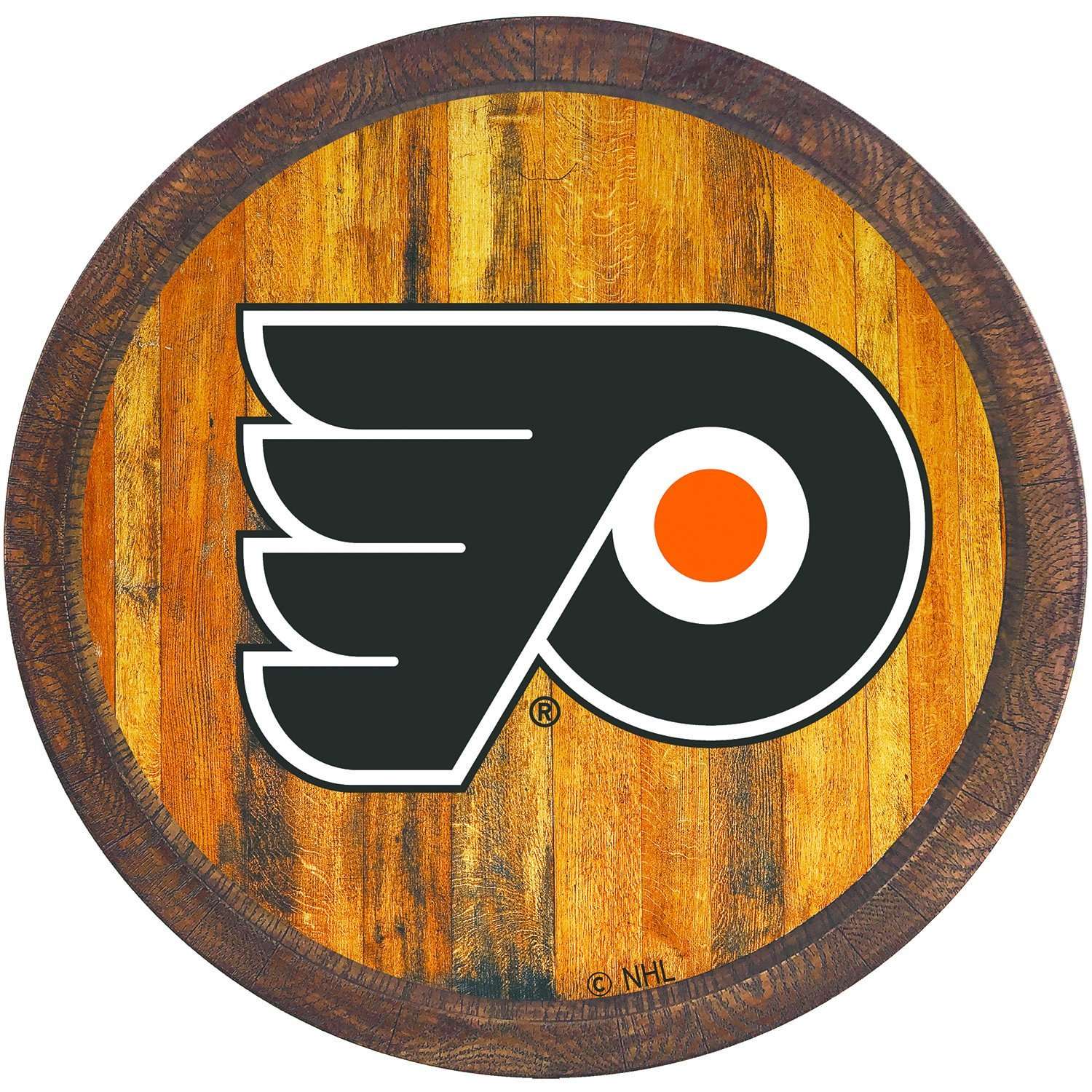 Philadelphia Flyers FAUX Barrel Top Sign