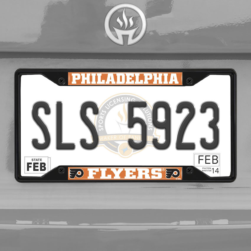 Philadelphia Flyers Black License Plate Frame