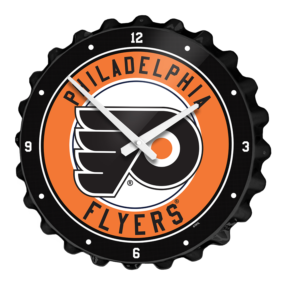 Philadelphia Flyers Bottle Cap Wall Clock