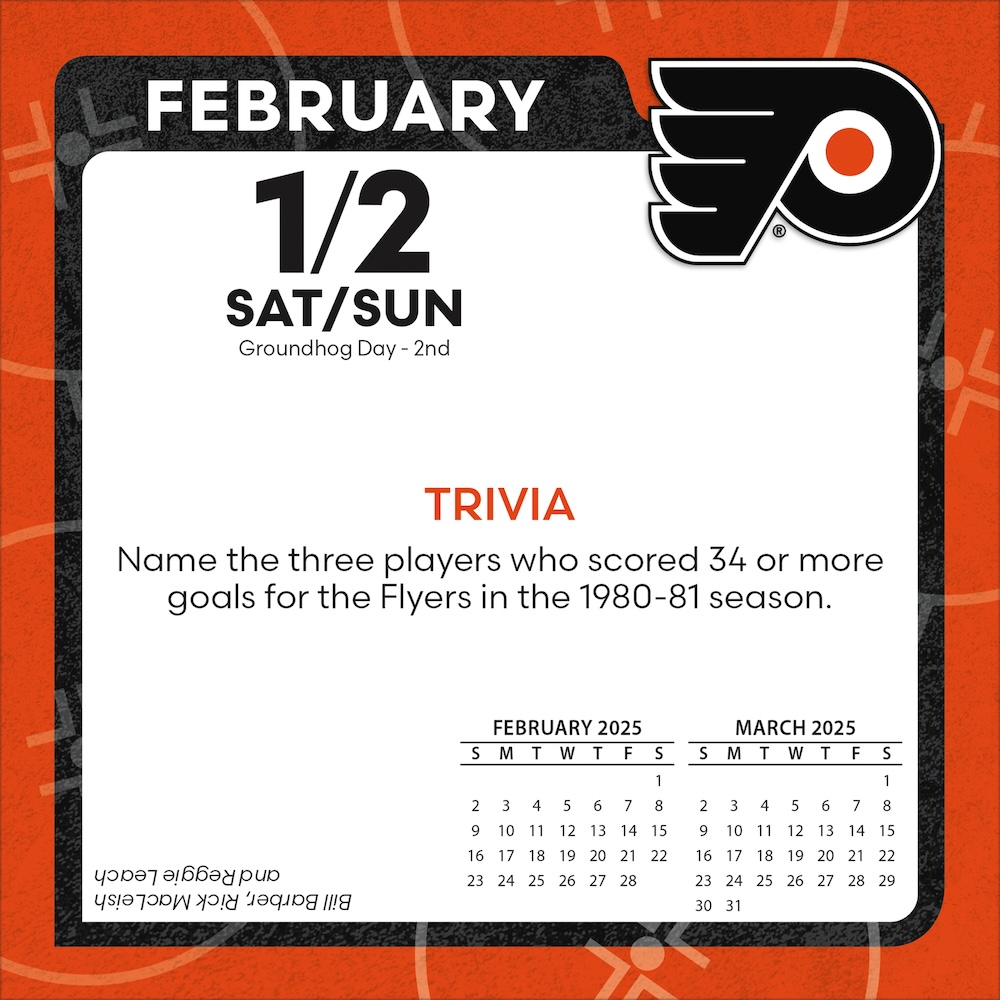 Philadelphia Flyers 2025 NHL Page-A-Day Box Calendar