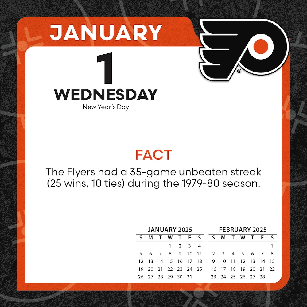 Philadelphia Flyers 2025 NHL Page-A-Day Box Calendar