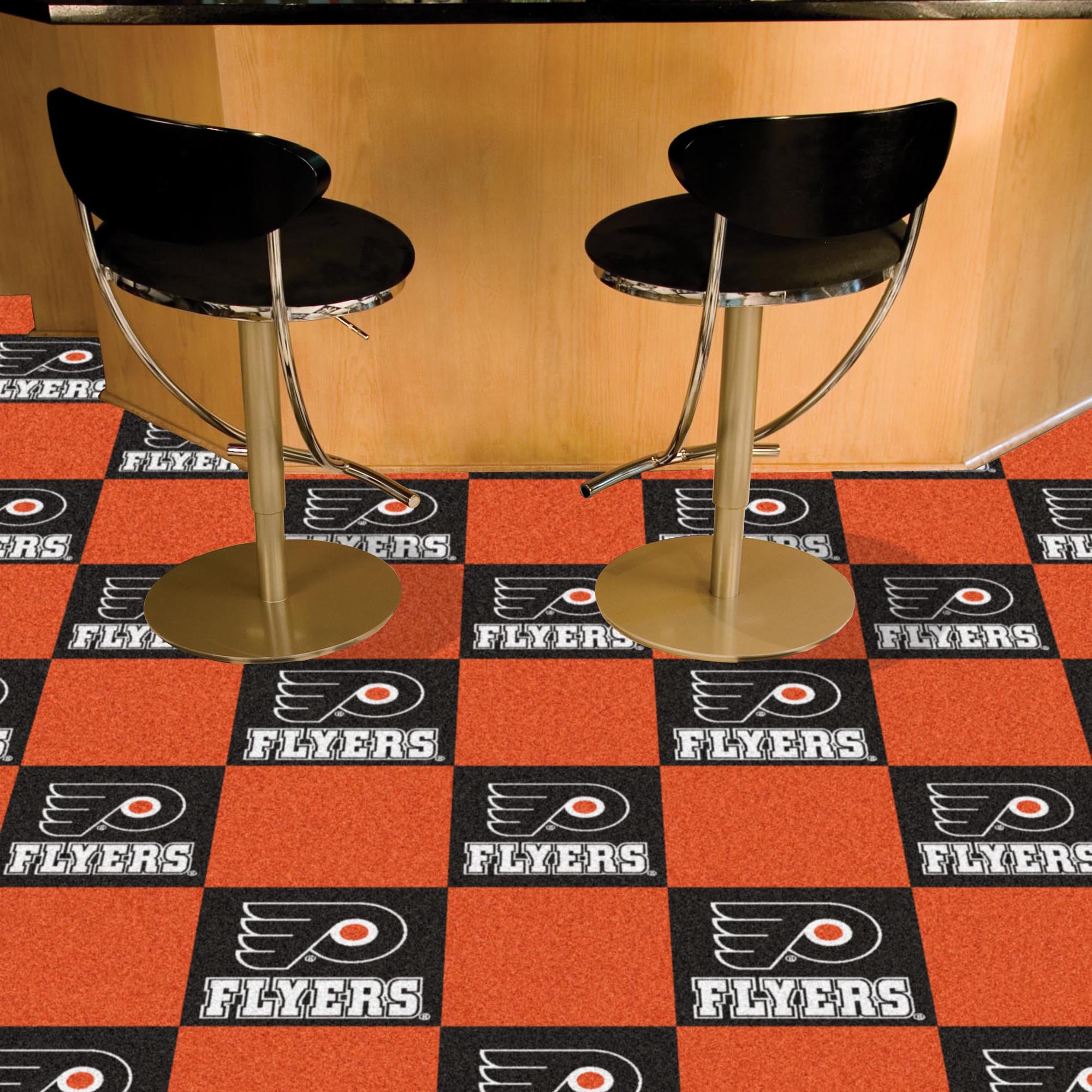 Philadelphia Flyers Carpet Tiles 18x18 in.