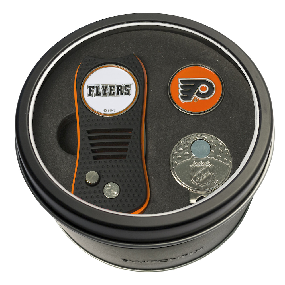 Philadelphia Flyers Switchblade Divot Tool Cap Clip and Ball Marker Gift Pack