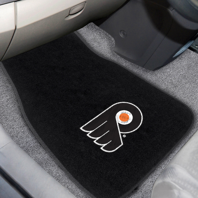 Philadelphia Flyers Car Floor Mats 17 x 26 Embroidered Pair