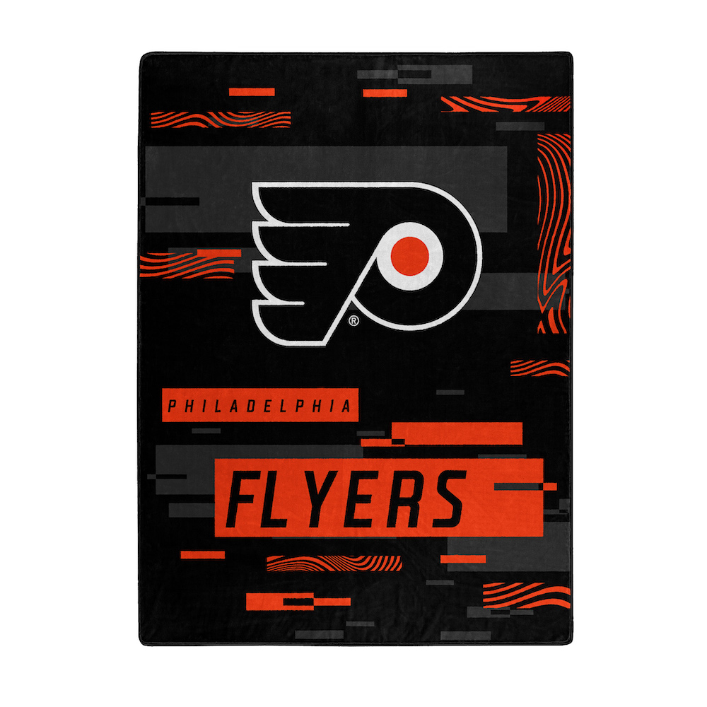 Philadelphia Flyers Large Plush Fleece Raschel Blanket 60 x 80