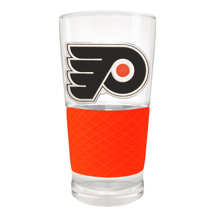Philadelphia Flyers 22 oz Pilsner Glass with Silicone Grip