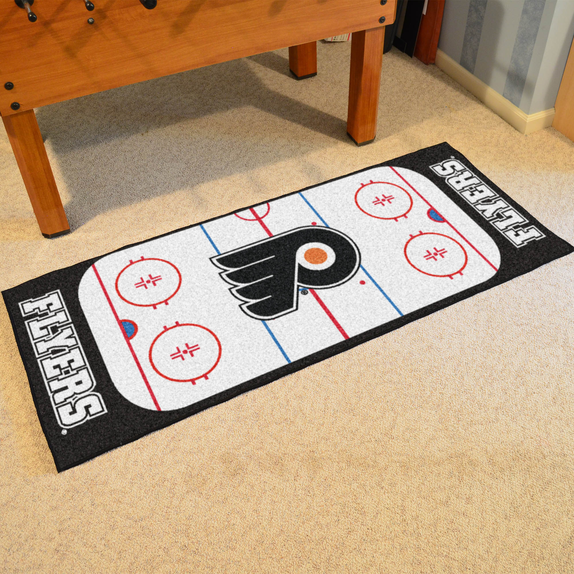 Philadelphia Flyers 30 x 72 Hockey Rink Carpet Runner