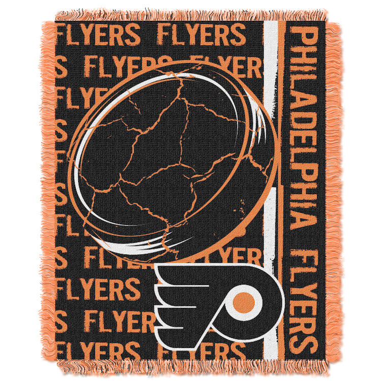 Philadelphia Flyers Double Play Tapestry Blanket 48 x 60