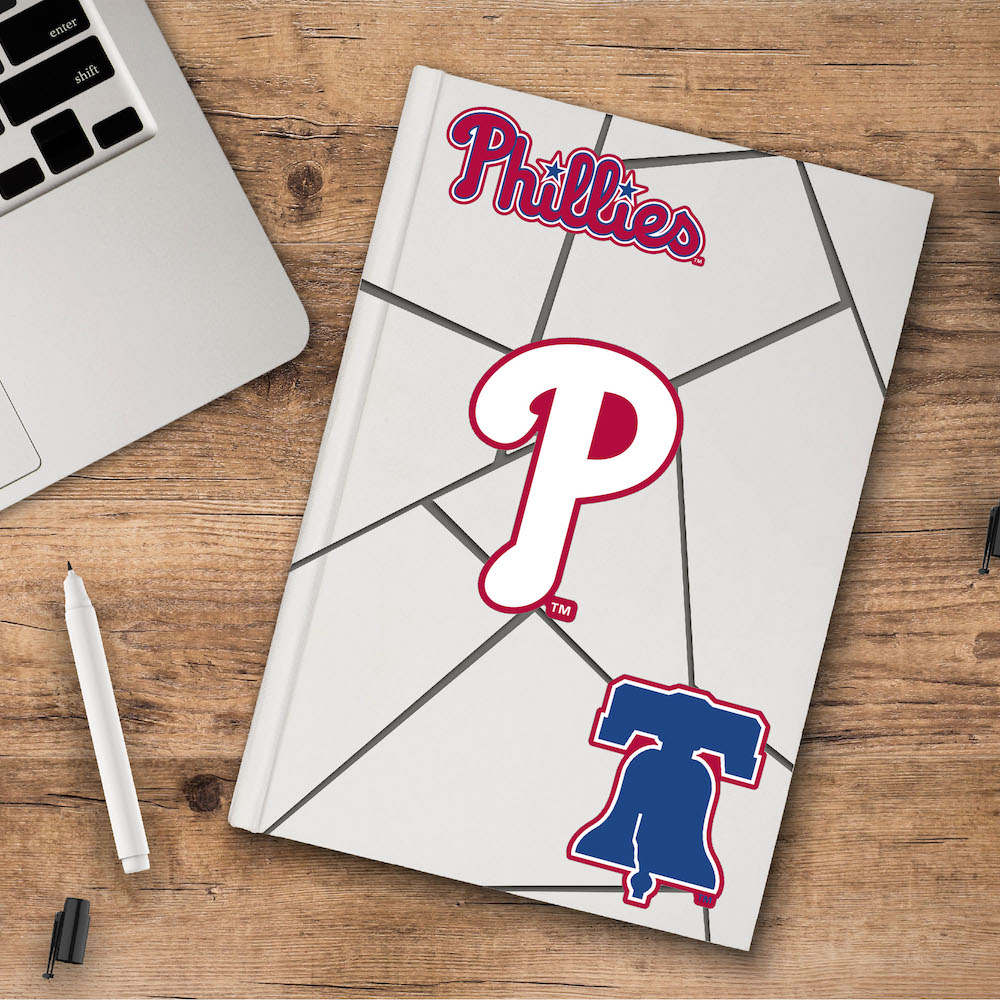 Philadelphia Phillies Team Logo Decal 3 Pack