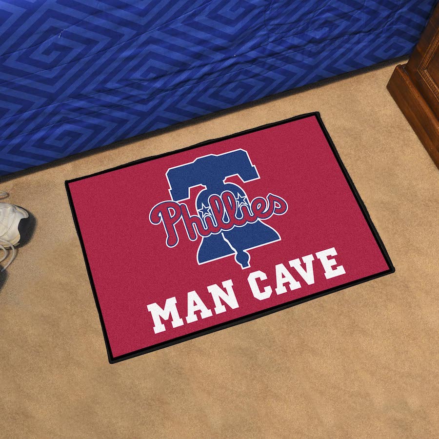 Philadelphia Phillies ALT LOGO MAN CAVE 20 x 30 STARTER Floor Mat
