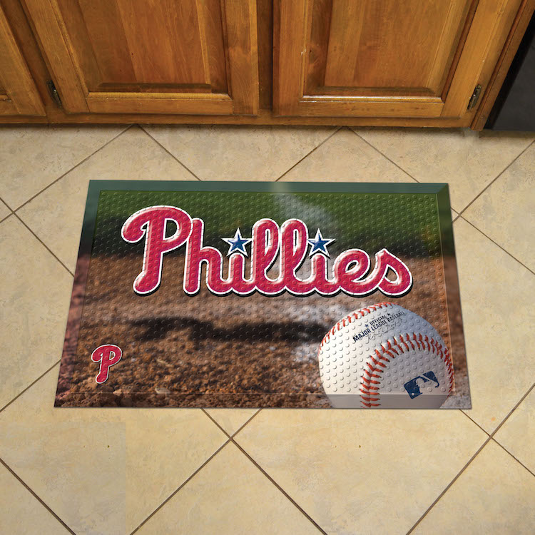 Philadelphia Phillies Ball Style SCRAPER Door Mat