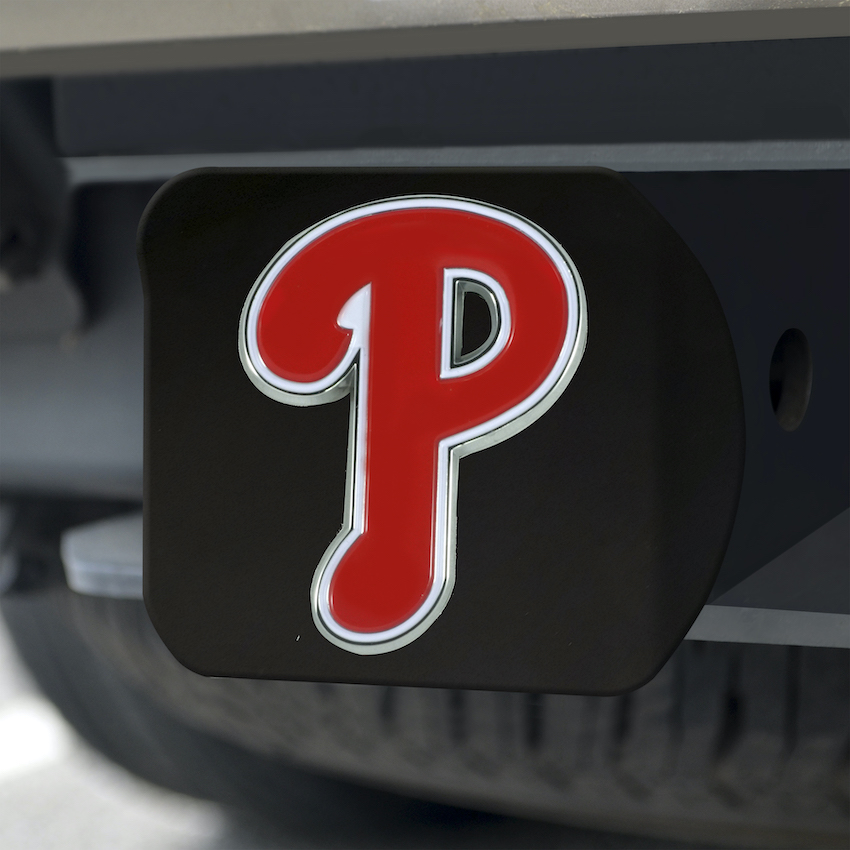 Philadelphia Phillies Black and Color Trailer Hitch Cover