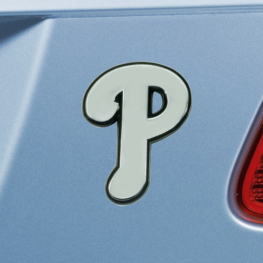 Philadelphia Phillies Chrome Metal Auto Emblem