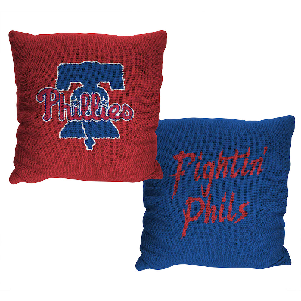 Philadelphia Phillies Double Sided INVERT Woven Pillow