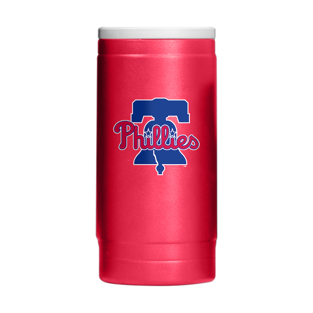 Philadelphia Phillies Powder Coated 12 oz. Slim Can Coolie