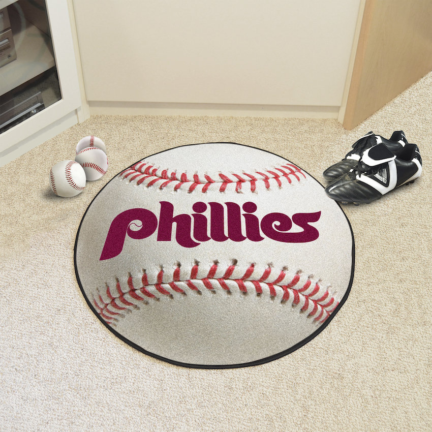 Philadelphia Phillies MLBCC Vintage Baseball Mat Throwback Logo