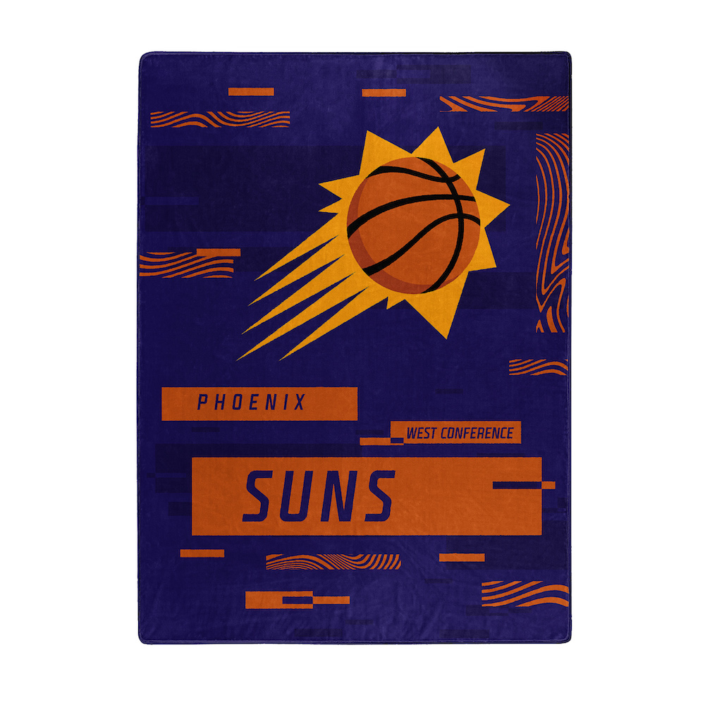 Phoenix Suns Large Plush Fleece Raschel Blanket 60 x 80