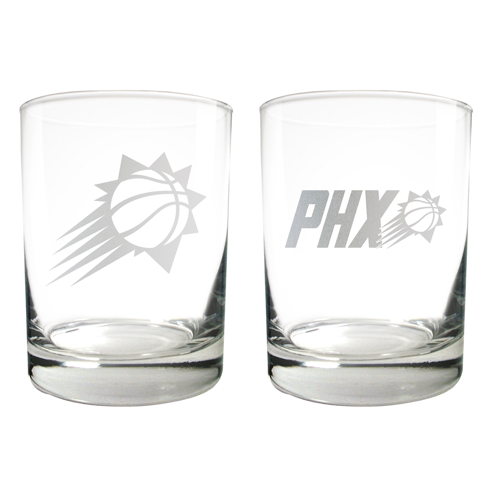 Phoenix Suns 2pc Rocks Glass Set