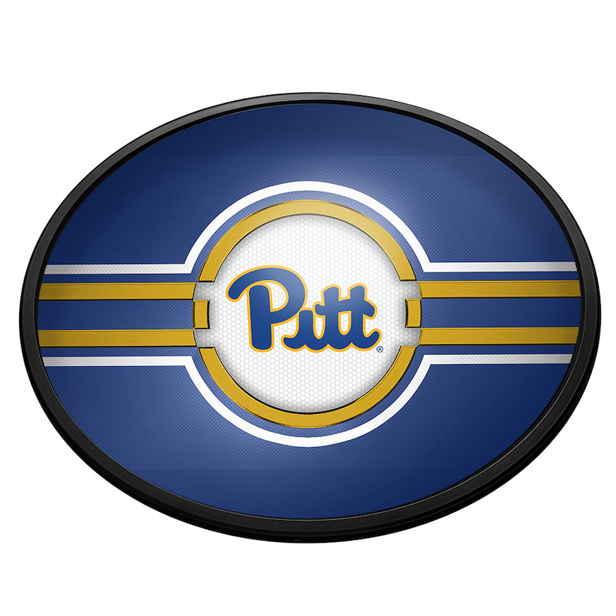 Pittsburgh Panthers Slimline LED Wall Sign ~ OVAL PRIMARY