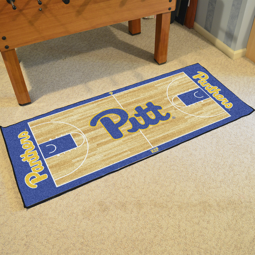 Pittsburgh Panthers 30 x 72 Basketball Court Carpet Runner