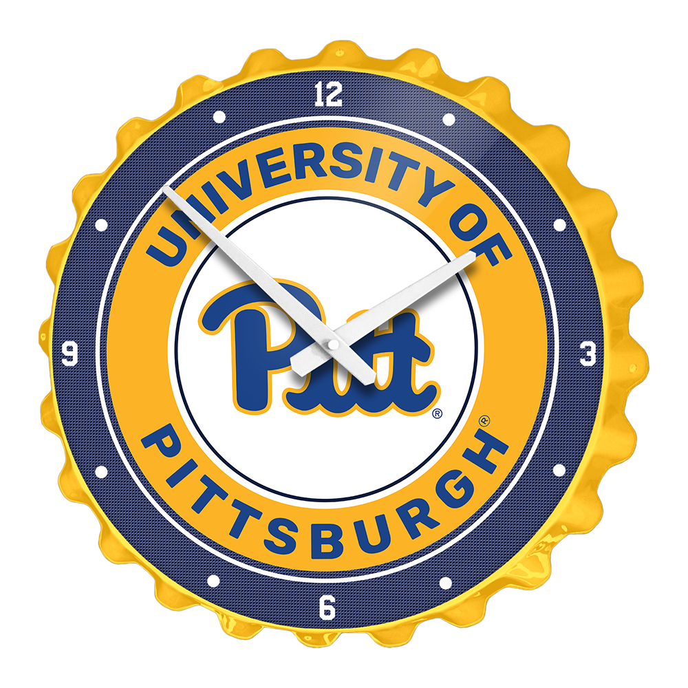 Pittsburgh Panthers Bottle Cap Wall Clock