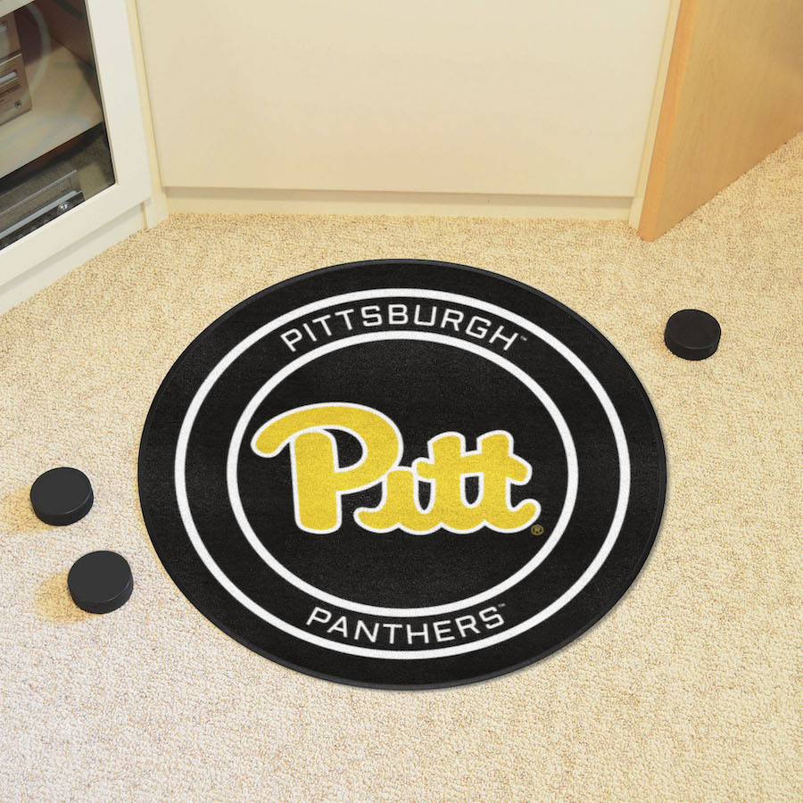 Pittsburgh Panthers Round Hockey Puck Mat