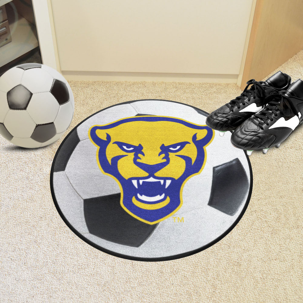 Pittsburgh Panthers SOCCER BALL Mat - Alt Logo