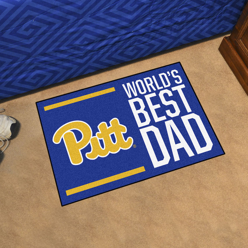 Pittsburgh Panthers 20 x 30 WORLDS BEST DAD Floor Mat