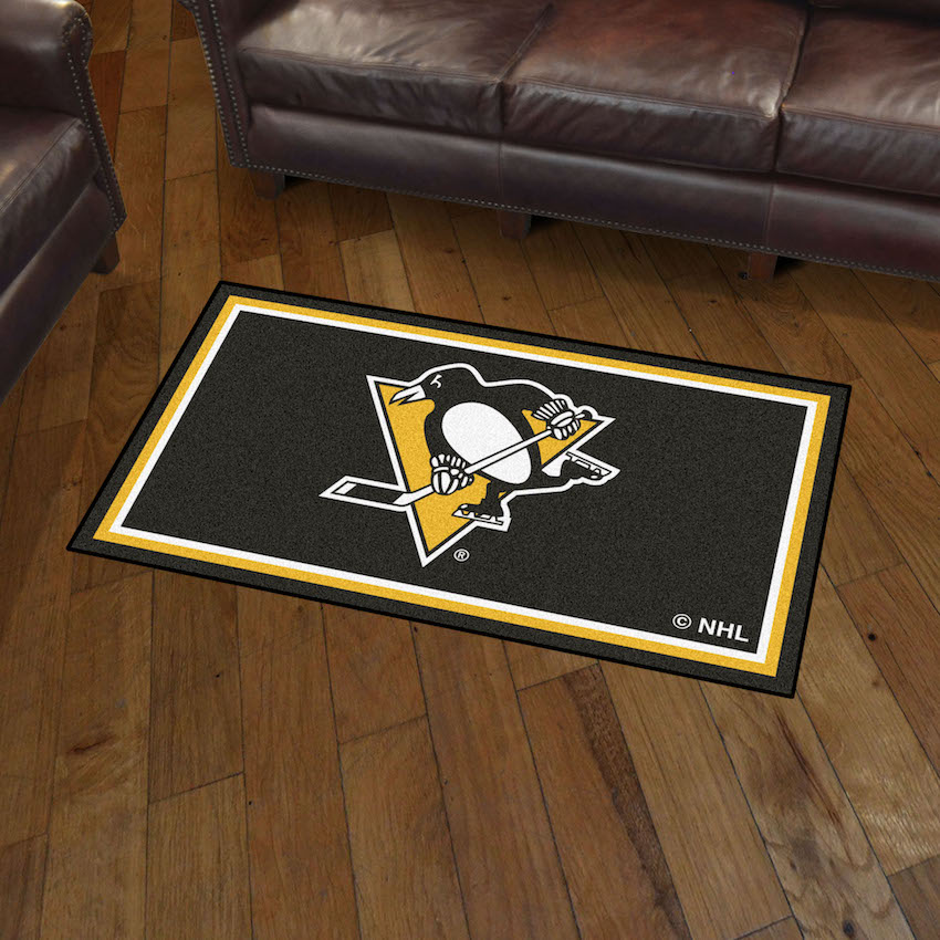 Pittsburgh Penguins 3x5 Area Rug