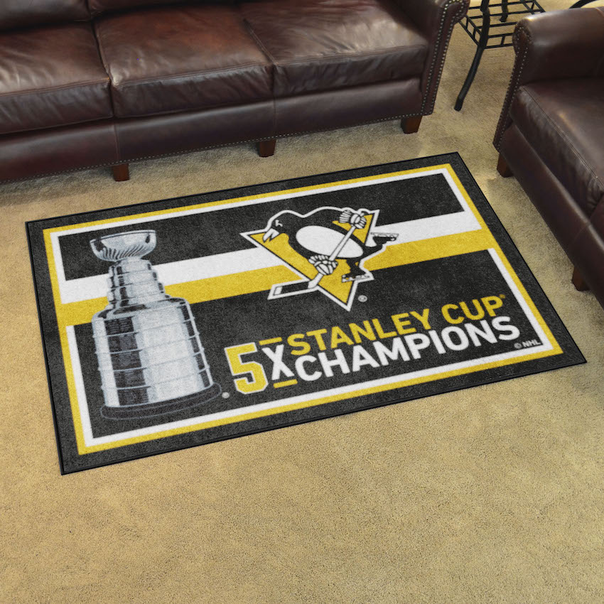 Pittsburgh Penguins 4 x 6 DYNASTY Area Rug