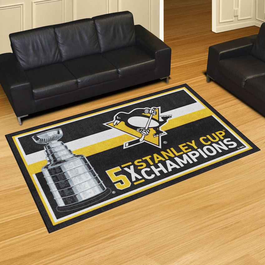 Pittsburgh Penguins 5 x 8 DYNASTY Area Rug