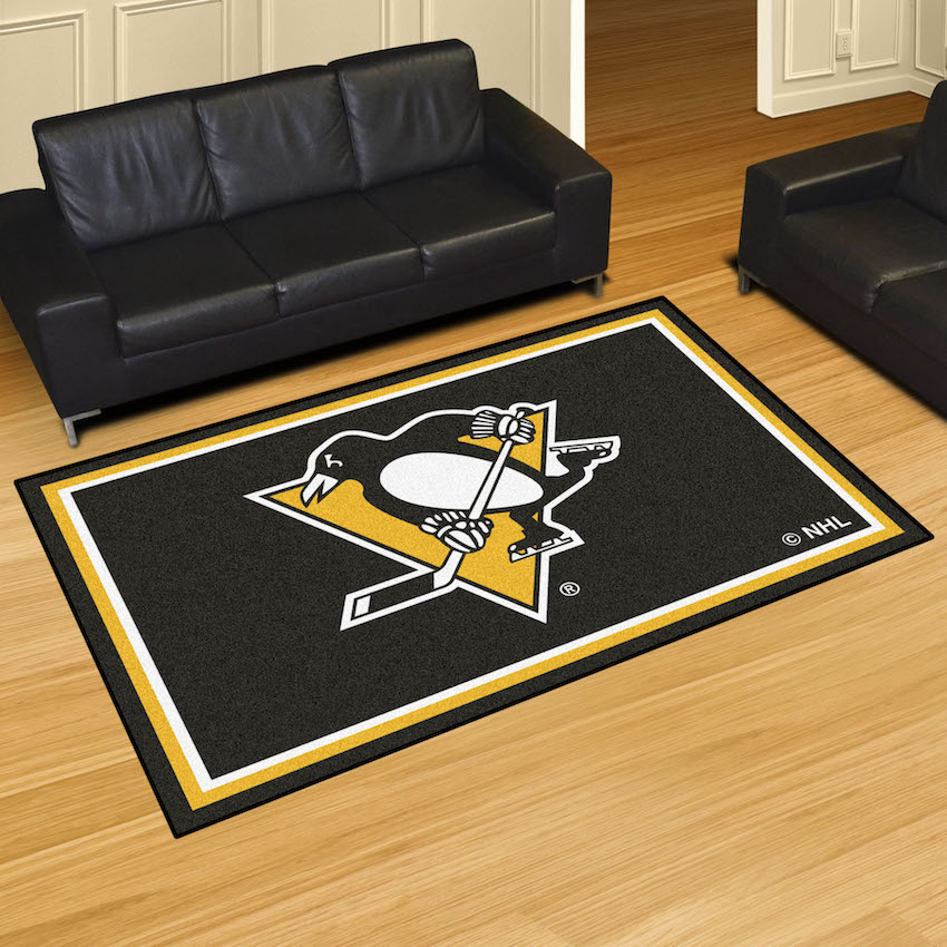 Pittsburgh Penguins 5x8 Area Rug