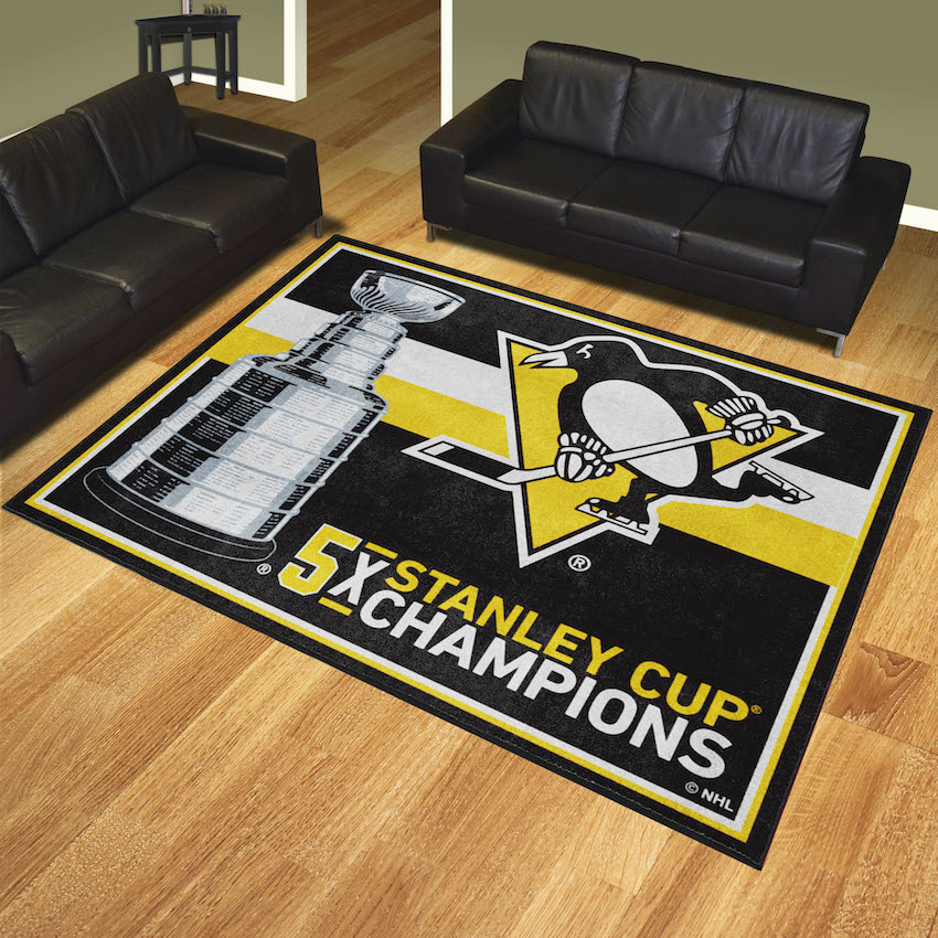 Pittsburgh Penguins 8 x 10 DYNASTY Area Rug