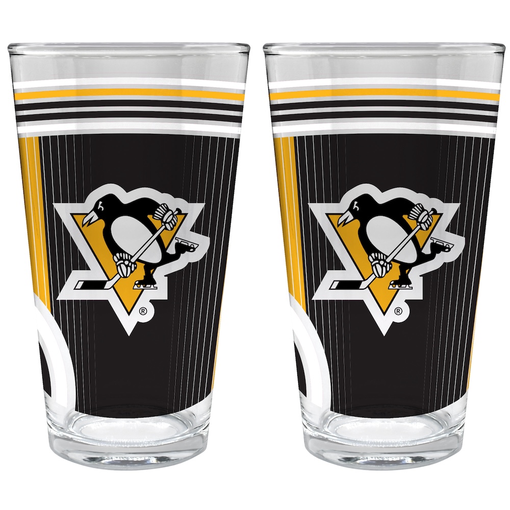 Pittsburgh Penguins COOL VIBES 2 pc Pint Glass Set