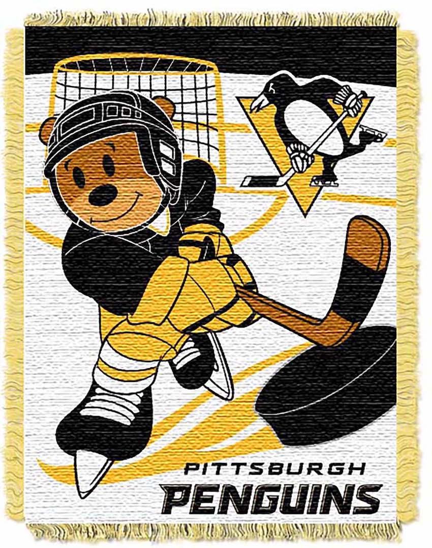 Pittsburgh Penguins Woven Baby Blanket 36 x 48