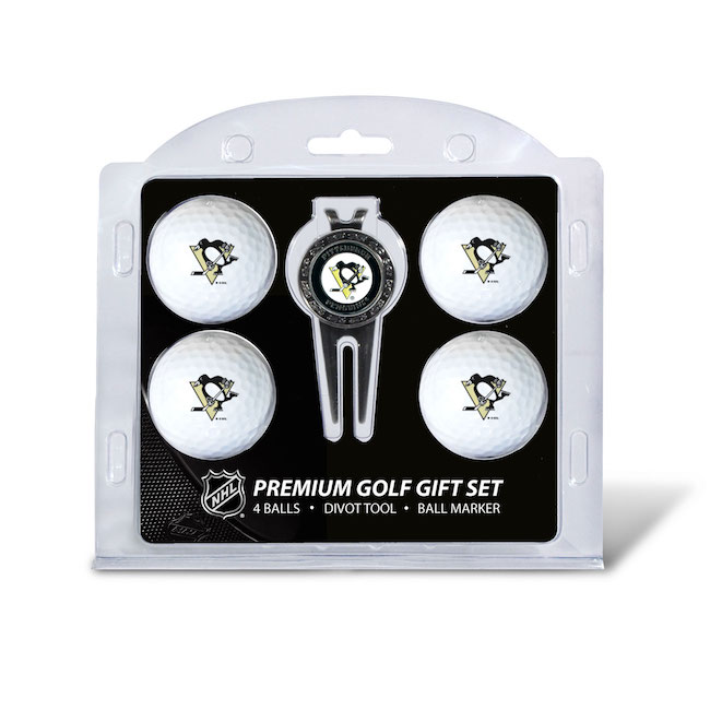 Pittsburgh Penguins 4 Golf Ball and Divot Tool Set