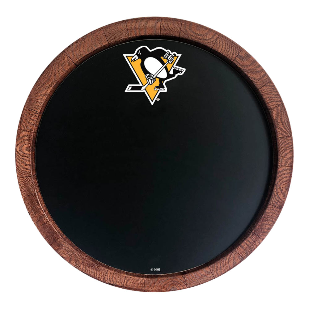 Pittsburgh Penguins Chalkboard FAUX Barrel Top Sign