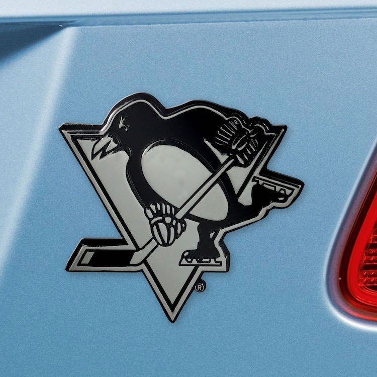 Pittsburgh Penguins Metal Auto Emblem