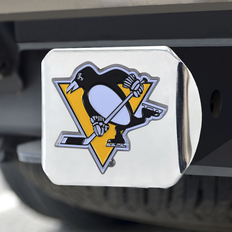 Pittsburgh Penguins Color Chrome Trailer Hitch Cover