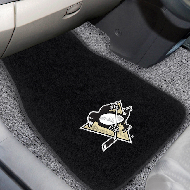 Pittsburgh Penguins Car Floor Mats 17 x 26 Embroidered Pair