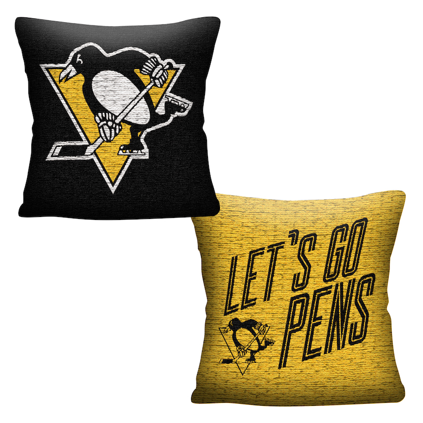 Pittsburgh Penguins Double Sided INVERT Woven Pillow