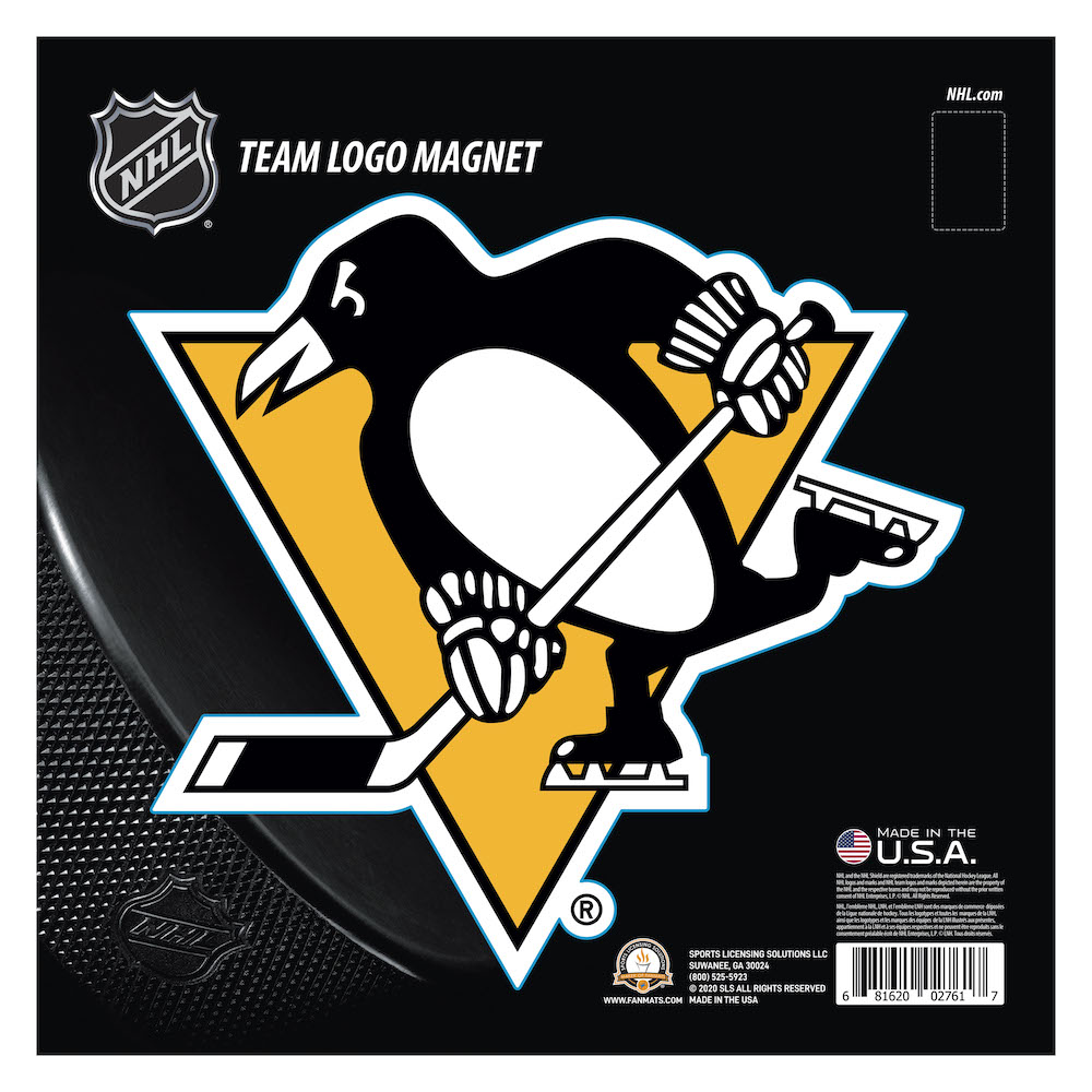 Pittsburgh Penguins Large Team Logo Magnet - Indoor Outdoor