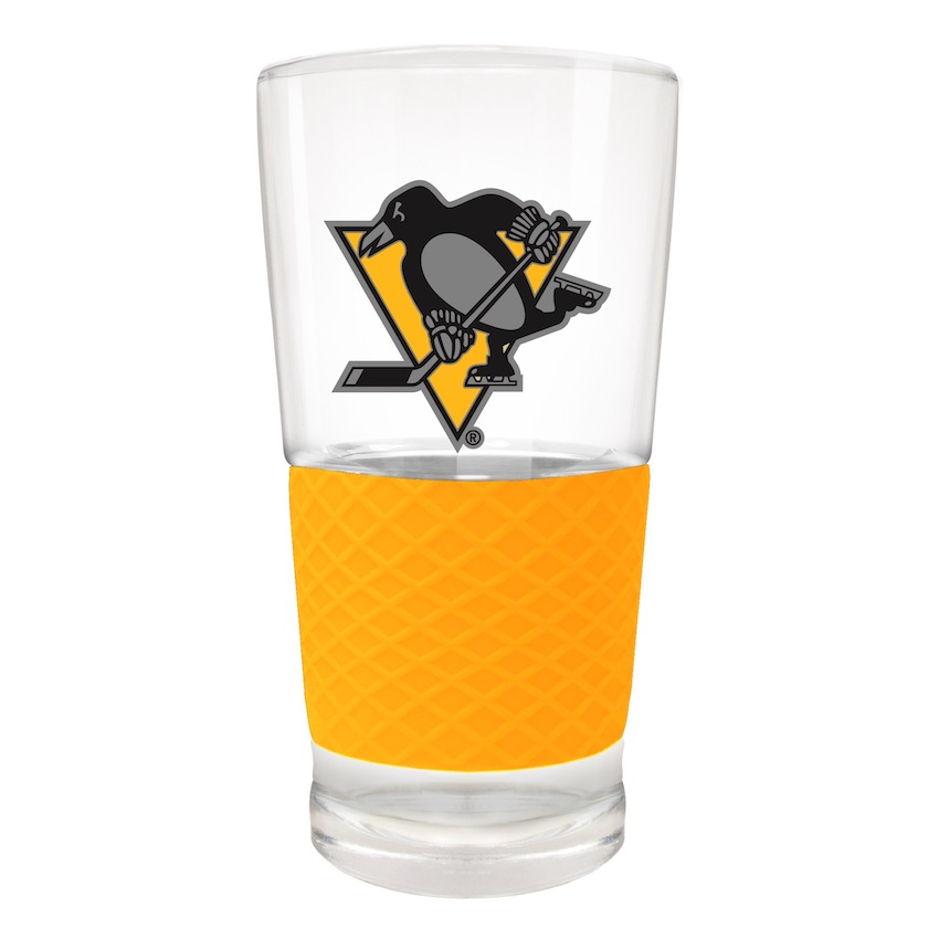 Pittsburgh Penguins 22 oz Pilsner Glass with Silicone Grip