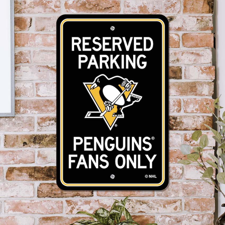 Pittsburgh Penguins RESERVED Parking Sign