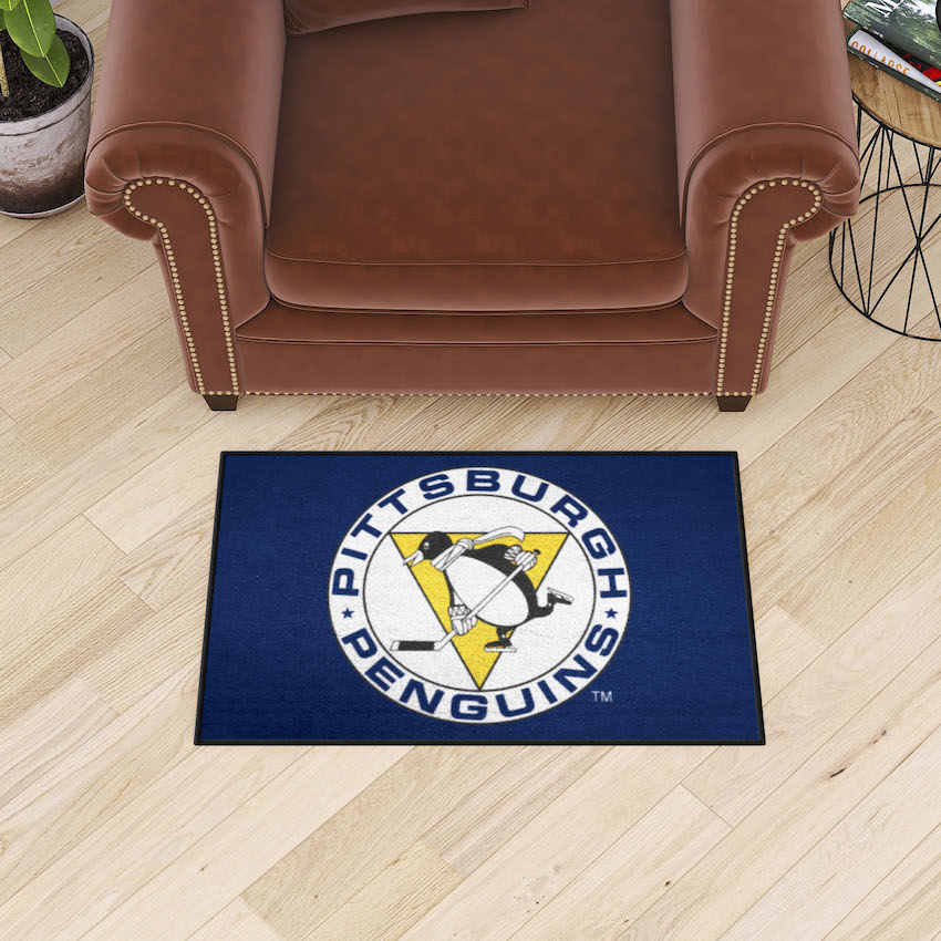 Pittsburgh Penguins Vintage 20 x 30 STARTER Floor Mat - Throwback NAME