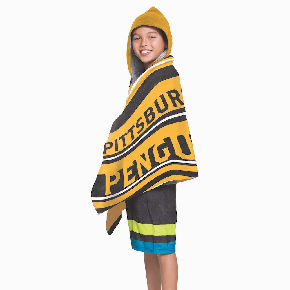 Pittsburgh Penguins Youth Hooded Beach Towel