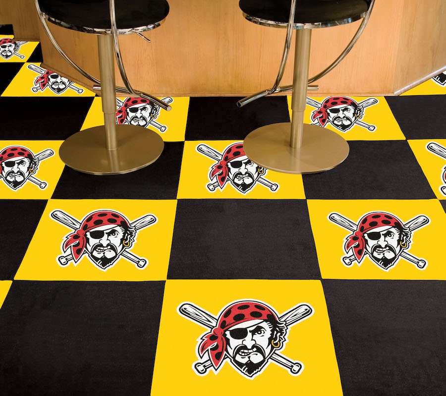 Pittsburgh Pirates ALT LOGO Carpet Tiles 18x18 in.