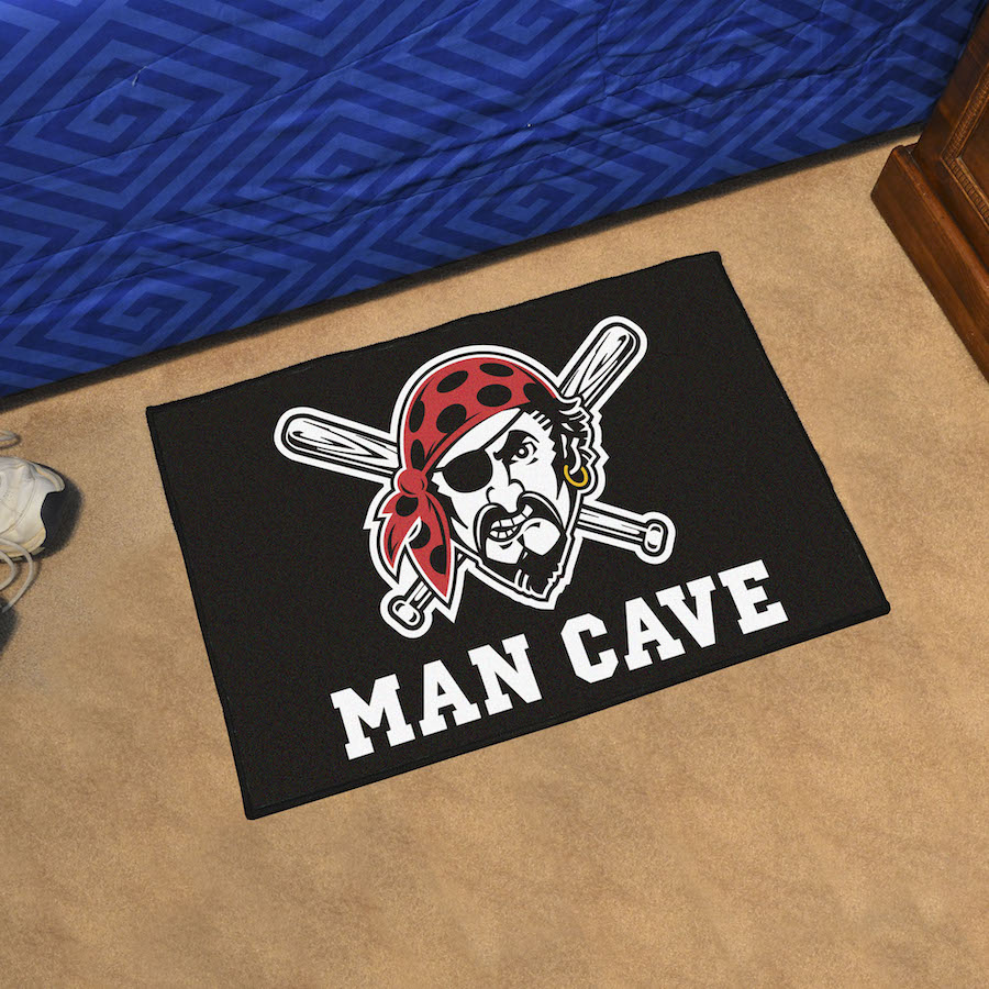 Pittsburgh Pirates ALT LOGO MAN CAVE 20 x 30 STARTER Floor Mat