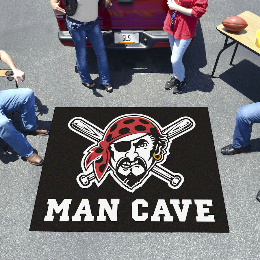 Pittsburgh Pirates ALT LOGO MAN CAVE TAILGATER 60 x 72 Rug